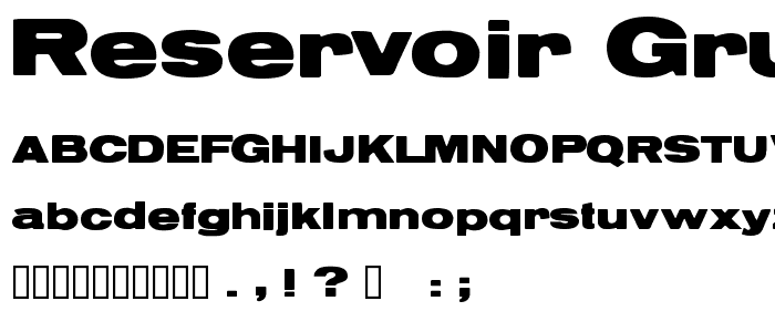Reservoir Grunge font